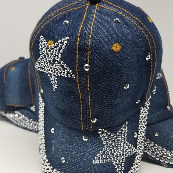 12 Denim Jean\'s Crystals style Ladies hats main image 8